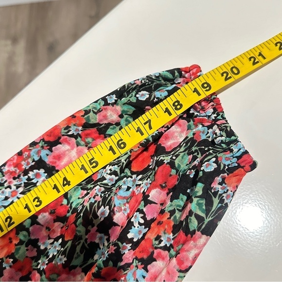 Zara Women’s V-Neck Floral Print Multi Sheer Tiered Maxi Dress Sz XS - Picture 12 of 13